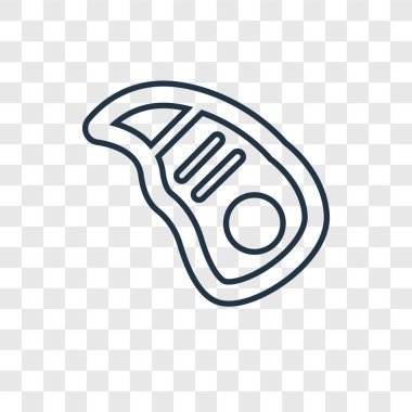 modaya uygun bir tasarım tarzı biftek simgesi. Biftek simgesi üzerinde şeffaf arka plan izole. Biftek vektör simgesi basit ve modern düz simgesi web sitesi, mobil, logo, app, UI. Biftek simge vektör çizim, Eps10.