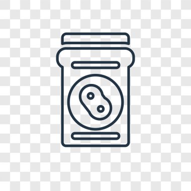 modaya uygun bir tasarım tarzı fasulye simgesi. saydam arka plan üzerinde izole simgesi fasulye. fasulye simgesi basit vektör ve modern düz UI uygulaması, web sitesi, mobil, logo, sembol. fasulye simge vektör çizim, Eps10.