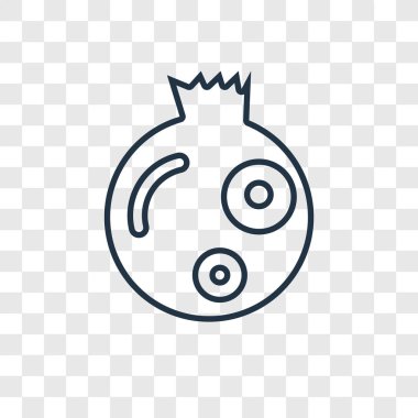 modaya uygun bir tasarım tarzı nar simgesi. Nar simgesi üzerinde şeffaf arka plan izole. Nar vektör simgesi basit ve modern düz simgesi web sitesi, mobil, logo, app, UI. Nar simge vektör çizim, Eps10.