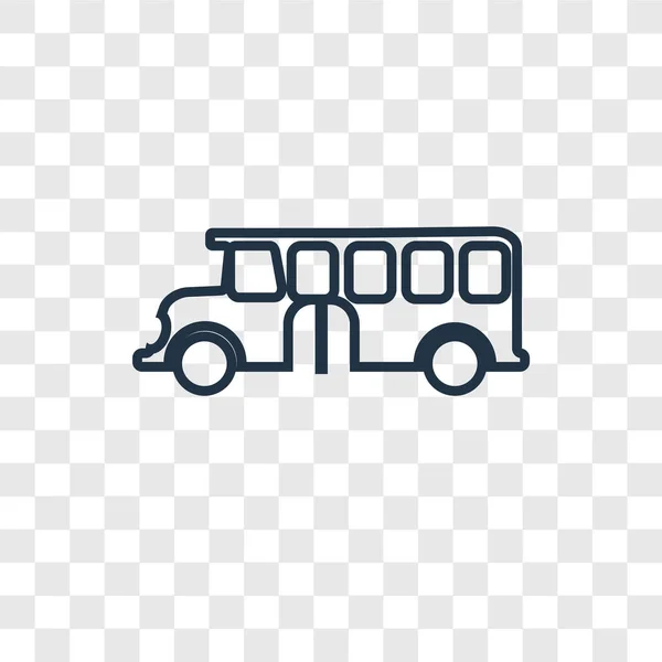 Ícone Ônibus Escolar Estilo Design Moderno Ícone Ônibus Escolar Isolado — Vetor de Stock