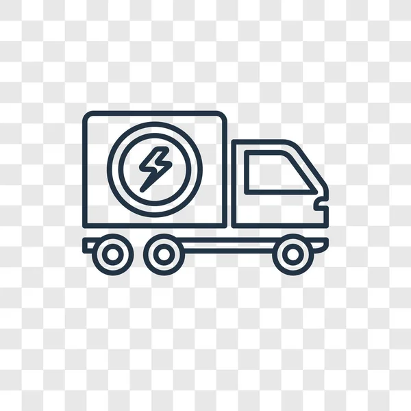 时尚设计风格的卡车图标 卡车图标隔离在透明的背景 卡车矢量图标简单和现代平面符号为网站 应用程序 卡车图标矢量插图 Eps10 — 图库矢量图片