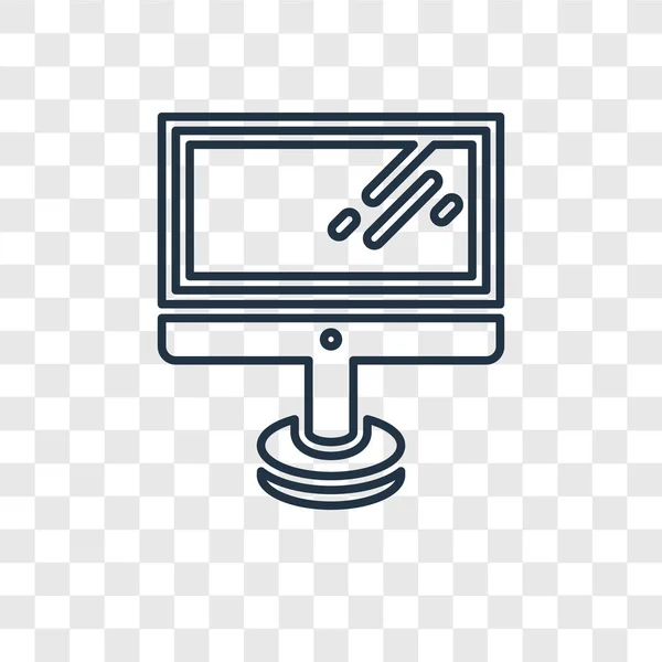 Icono Del Monitor Estilo Diseño Moda Icono Monitor Aislado Sobre — Archivo Imágenes Vectoriales