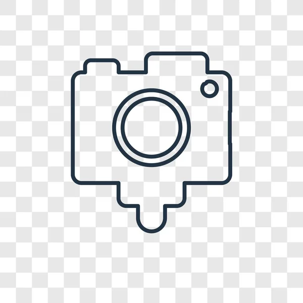 Fotokamera Ikone Trendigen Design Stil Icon Der Fotokamera Isoliert Auf — Stockvektor