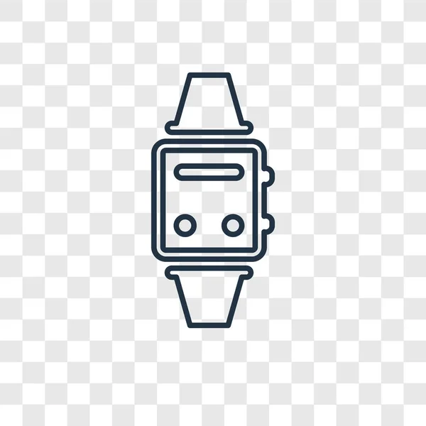 Smartwatch Symbol Trendigen Design Stil Smartwatch Symbol Isoliert Auf Transparentem — Stockvektor