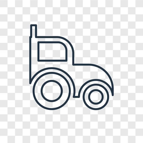 Traktor Ikone Trendigen Design Stil Traktorsymbol Isoliert Auf Transparentem Hintergrund — Stockvektor