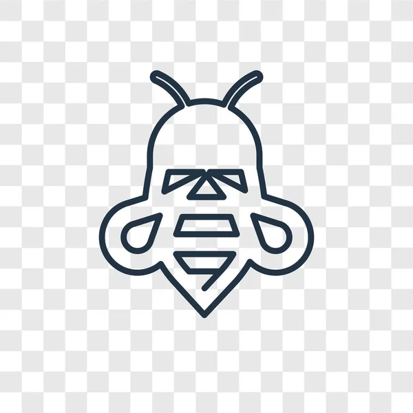 Икона Пчелы Модном Стиле Дизайна Иконка Пчелы Изолирована Прозрачном Фоне — стоковый вектор