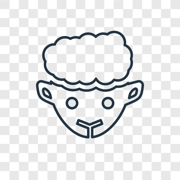 Значок Вівці Модному Стилі Дизайну Іконка Вівці Ізольована Прозорому Фоні — стоковий вектор