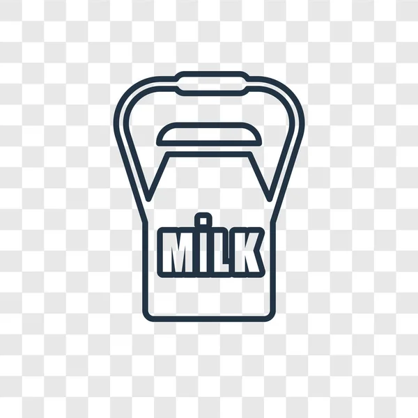 Milk Icon Trendy Design Style Milk Icon Isolated Transparent Background — Stock Vector