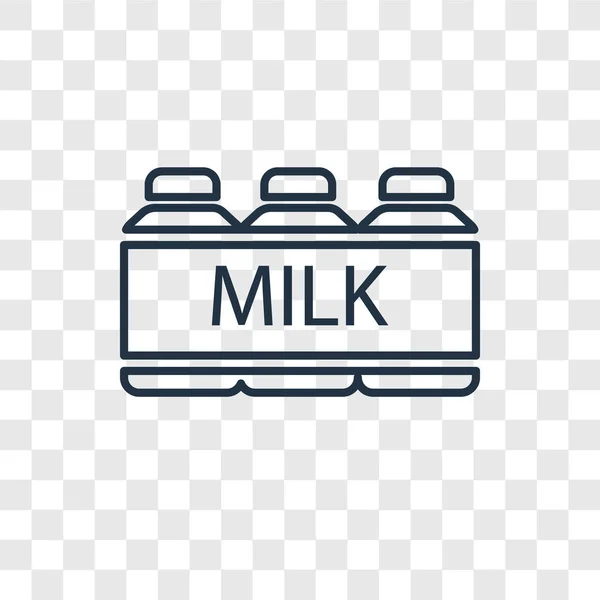 Icono Leche Estilo Diseño Moda Icono Leche Aislado Sobre Fondo — Archivo Imágenes Vectoriales