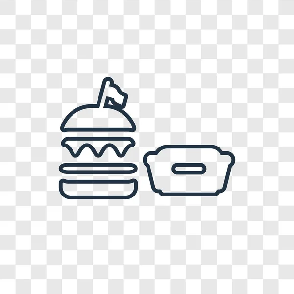 Burger Icon Trendy Design Style Burger Icon Isolated Transparent Background — Stock Vector