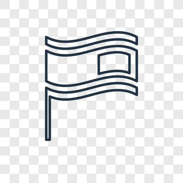 Flaggensymbol Trendigen Design Stil Flaggensymbol Isoliert Auf Transparentem Hintergrund Flaggenvektorsymbol — Stockvektor