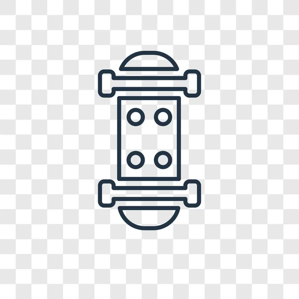 Икона Скейт Модном Стиле Дизайна Иконка Конька Изолирована Прозрачном Фоне — стоковый вектор