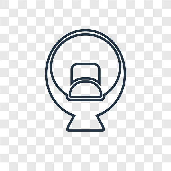 トレンディなデザイン スタイルの椅子のアイコン 椅子のアイコンが透明な背景に分離されました 椅子の Web サイト アプリ ベクトル アイコン シンプルでモダンなフラット記号 — ストックベクタ