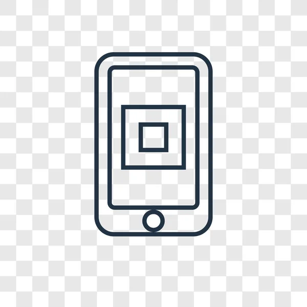 Smartphone Ikone Trendigen Design Stil Smartphone Symbol Isoliert Auf Transparentem — Stockvektor