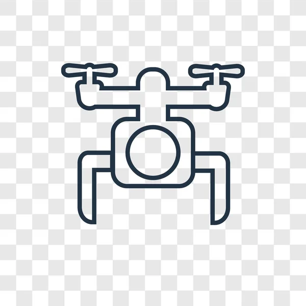 Icône Drone Dans Style Design Mode Icône Drone Isolé Sur — Image vectorielle