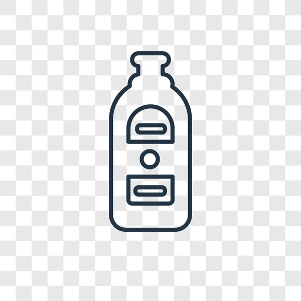 Gin Pictogram Trendy Stijl Gin Pictogram Geïsoleerd Transparante Achtergrond Gin — Stockvector