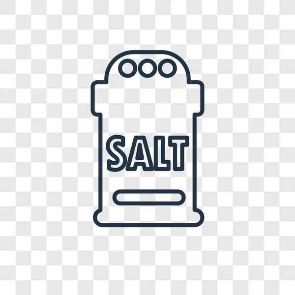 Salt Icon Trendy Design Style Salt Icon Isolated Transparent Background — Stock Vector