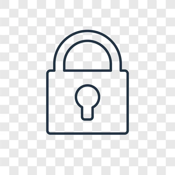 Lock Icon Trendy Design Style Lock Icon Isolated Transparent Background — Stock Vector