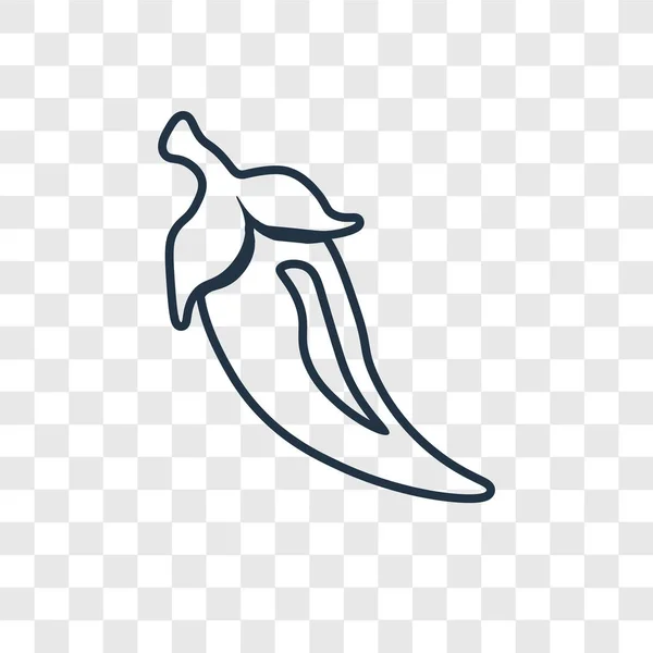 Chili Icon Trendy Design Style Chili Icon Isolated Transparent Background Royalty Free Stock Illustrations