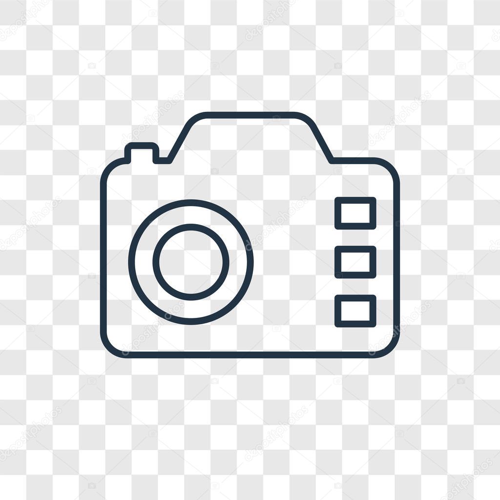 camera icon in trendy design style. camera icon isolated on transparent background. camera vector icon simple and modern flat symbol for web site, mobile, logo, app, UI. camera icon vector illustration, EPS10.