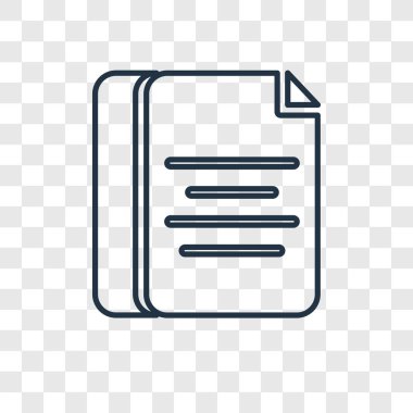 modaya uygun bir tasarım tarzı belge simgesi. Belge simgesi üzerinde şeffaf arka plan izole. Belge vektör simgesi basit ve modern düz simgesi web sitesi, mobil, logo, app, UI. belgeyi simge vektör çizim, Eps10.