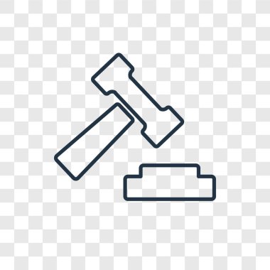 Müzayede simgesini modaya uygun bir tasarım tarzı. Müzayede simgesini şeffaf arka plan üzerinde izole. Açık artırma vektör simgesi basit ve modern düz simgesi web sitesi, mobil, logo, app, UI. Açık artırma simge vektör çizim, Eps10.