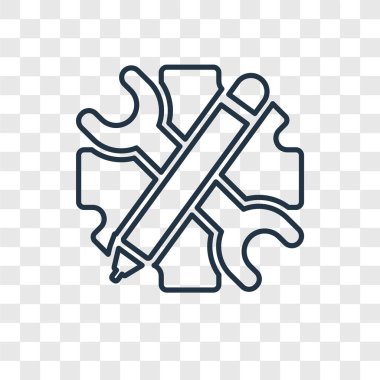 modaya uygun bir tasarım tarzı düzeltme simgesi. saydam arka plan üzerinde izole düzeltme simgesi. Düzeltme vektör simgesi basit ve modern düz simgesi web sitesi, mobil, logo, app, UI. Düzeltme simge vektör çizim, Eps10.