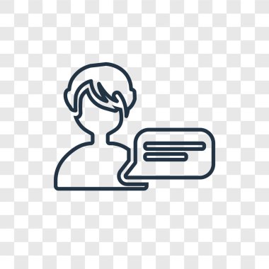 modaya uygun bir tasarım stili simgesini profil oluşturma. saydam arka plan üzerinde izole simgesi profil oluşturma. vektör simgesi basit ve modern düz simgesi web sitesi, mobil, logo, app, profil oluşturma kullanıcı arabirimi. simge vektör çizim, Eps10 profil oluşturma.