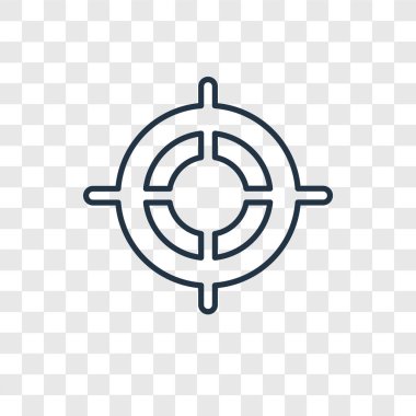 hedef simgesini modaya uygun bir tasarım tarzı. hedef simgesini şeffaf arka plan üzerinde izole. hedef vektör simgesi basit ve modern düz simgesi web sitesi, mobil, logo, app, UI. hedef simge vektör çizim, Eps10.