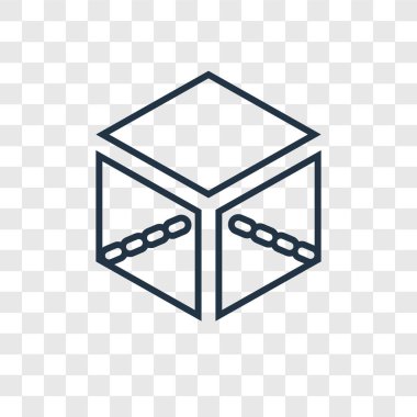 küp simgesini modaya uygun bir tasarım tarzı. küp simgesini şeffaf arka plan üzerinde izole. küp vektör simgesi basit ve modern düz simgesi web sitesi, mobil, logo, app, UI. küp simge vektör çizim, Eps10.