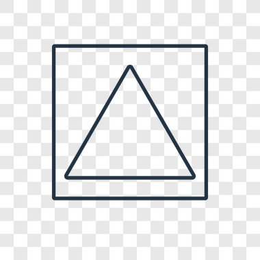 üçgen simgesini modaya uygun bir tasarım tarzı. üçgen simgesini şeffaf arka plan üzerinde izole. üçgen vektör simgesi basit ve modern düz simgesi web sitesi, mobil, logo, app, UI. üçgen simge vektör çizim, Eps10.