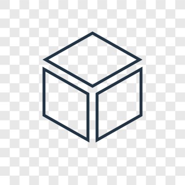 küp simgesini modaya uygun bir tasarım tarzı. küp simgesini şeffaf arka plan üzerinde izole. küp vektör simgesi basit ve modern düz simgesi web sitesi, mobil, logo, app, UI. küp simge vektör çizim, Eps10.