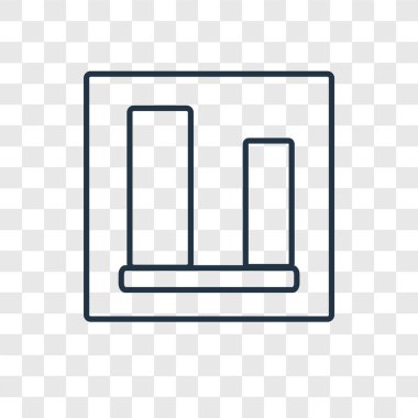 Dikey hizalama simgesinde modaya uygun bir tasarım tarzı. Dikey Hizalama simgesi üzerinde şeffaf arka plan izole. Dikey hizalama vektör simgesi basit ve modern düz simgesi web sitesi, mobil, logo, app, Kullanıcı arabirimi.