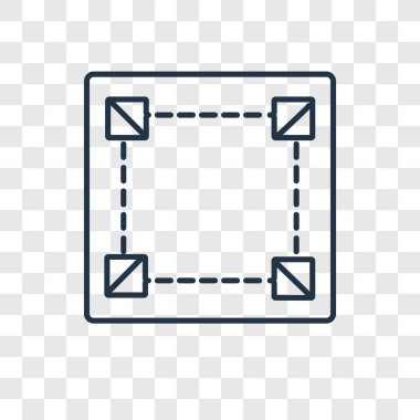 modaya uygun bir tasarım tarzı kare simgesi. saydam arka plan üzerinde izole kare simgesi. kare vektör simgesi basit ve modern düz simgesi web sitesi, mobil, logo, app, UI. kare simge vektör çizim, Eps10.