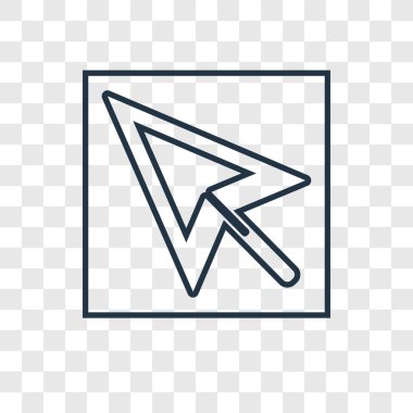 modaya uygun bir tasarım tarzı imleç simgesi. imleç simgesi üzerinde şeffaf arka plan izole. imleç vektör simgesi basit ve modern düz simgesi web sitesi, mobil, logo, app, UI. imleç simge vektör çizim, Eps10.