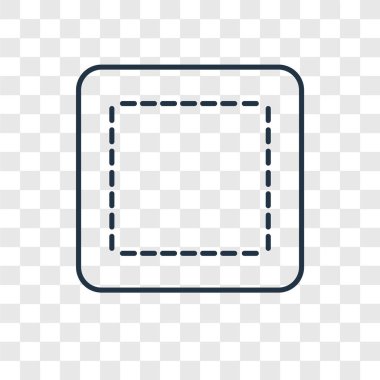modaya uygun bir tasarım tarzı kare simgesi. saydam arka plan üzerinde izole kare simgesi. kare vektör simgesi basit ve modern düz simgesi web sitesi, mobil, logo, app, UI. kare simge vektör çizim, Eps10.