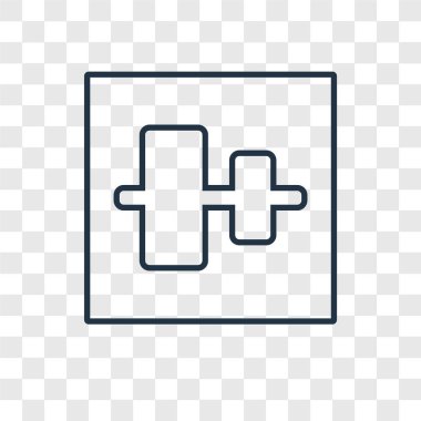 Dikey hizalama simgesinde modaya uygun bir tasarım tarzı. Dikey Hizalama simgesi üzerinde şeffaf arka plan izole. Dikey hizalama vektör simgesi basit ve modern düz simgesi web sitesi, mobil, logo, app, Kullanıcı arabirimi.