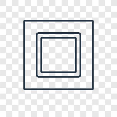 modaya uygun bir tasarım tarzı kare simgesi. saydam arka plan üzerinde izole kare simgesi. kare vektör simgesi basit ve modern düz simgesi web sitesi, mobil, logo, app, UI. kare simge vektör çizim, Eps10.