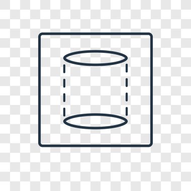 modaya uygun bir tasarım tarzı simgesinde silindir. silindir simgesi üzerinde şeffaf arka plan izole. silindir vektör simgesi basit ve modern düz simgesi web sitesi, mobil, logo, app, UI. silindir simge vektör çizim, Eps10.