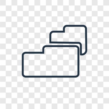 klasör simgesini modaya uygun bir tasarım tarzı. klasör simgesini şeffaf arka plan üzerinde izole. klasör vektör simgesi basit ve modern düz simgesi web sitesi, mobil, logo, app, UI. klasör simge vektör çizim, Eps10.