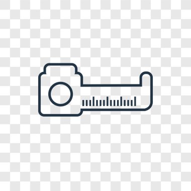 ölçü birimi simgesinde modaya uygun bir tasarım tarzı. ölçü birimi simgesi üzerinde şeffaf arka plan izole. ölçü vektör simgesi basit ve modern düz simgesi web sitesi, mobil, logo, app, UI. ölçü simge vektör çizim, Eps10.