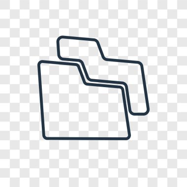 klasör simgesini modaya uygun bir tasarım tarzı. klasör simgesini şeffaf arka plan üzerinde izole. klasör vektör simgesi basit ve modern düz simgesi web sitesi, mobil, logo, app, UI. klasör simge vektör çizim, Eps10.
