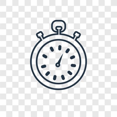 modaya uygun bir tasarım tarzı kronometre simgesi. kronometre simgesi üzerinde şeffaf arka plan izole. Kronometre vektör simgesi basit ve modern düz simgesi web sitesi, mobil, logo, app, UI. Kronometre simge vektör çizim, Eps10.
