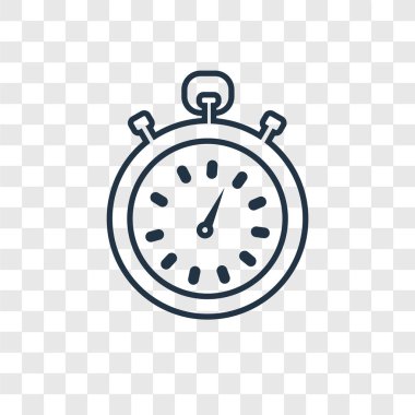 stopwatch icon in trendy design style. stopwatch icon isolated on transparent background. stopwatch vector icon simple and modern flat symbol for web site, mobile, logo, app, UI. stopwatch icon vector illustration, EPS10. clipart