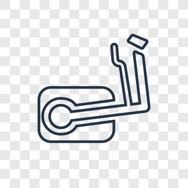 modaya uygun bir tasarım tarzı eliptik simgesi. Eliptik simgesi üzerinde şeffaf arka plan izole. Eliptik vektör simgesi basit ve modern düz simgesi web sitesi, mobil, logo, app, UI. Eliptik simge vektör çizim, Eps10.