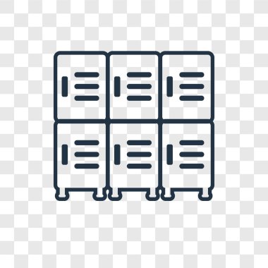 modaya uygun bir tasarım tarzı dolap simgesi. dolap simgesi üzerinde şeffaf arka plan izole. dolap simgesi basit vektör ve modern düz UI uygulaması, web sitesi, mobil, logo, sembol. dolap simge vektör çizim, Eps10.