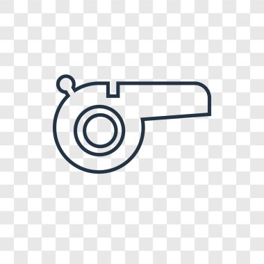 modaya uygun bir tasarım tarzı düdük simgesi. saydam arka plan üzerinde izole düdük simgesi. vektör simgesi basit ve modern düz simgesi web sitesi, mobil, logo, app, ıslık UI. düdük simge vektör çizim, Eps10.
