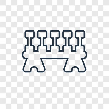 modaya uygun bir tasarım tarzı dumbbell simgesi. saydam arka plan üzerinde izole dumbbell simgesi. Dumbbell vektör simgesi basit ve modern düz simgesi web sitesi, mobil, logo, app, UI. Dumbbell simge vektör çizim, Eps10.