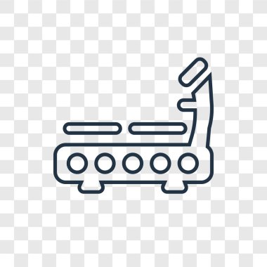 koşu bandı simgesi modaya uygun bir tasarım tarzı. koşu bandı simgesi üzerinde şeffaf arka plan izole. koşu bandı vektör simgesi basit ve modern düz simgesi web sitesi, mobil, logo, app, UI. koşu bandı simge vektör çizim, Eps10.