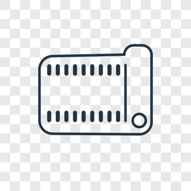 modaya uygun bir tasarım tarzı yoga mat simgesi. yoga mat simgesi üzerinde şeffaf arka plan izole. yoga mat vektör simgesi basit ve modern düz simgesi web sitesi, mobil, logo, app, UI. yoga mat simge vektör çizim, Eps10.